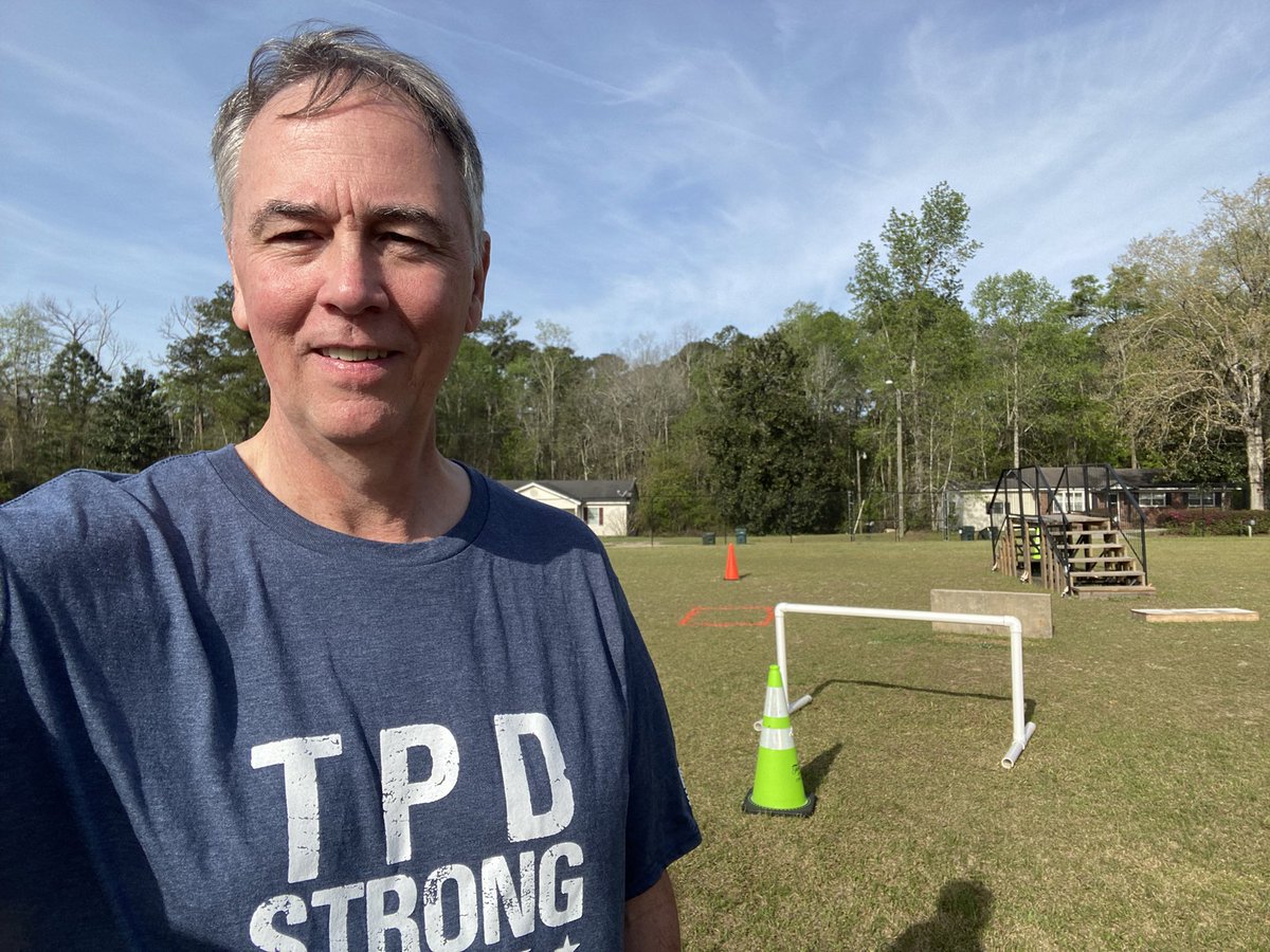 ChiefLetteney's tweet photo. Annually @thomasville_pd officers must complete the GA Physical Abilities Test (PAT). Despite a few more aches and pains, I matched my 2021 time, and beat the state standard!! Not bad after 4 decades of policing! #PathForward #TPDStrong #LeadFromTheFront https://t.co/XA9glnyV3n