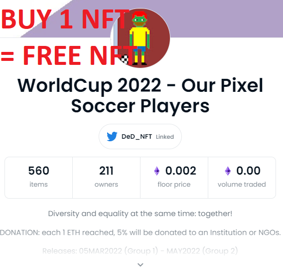DeD_NFT's tweet photo. #NFTGiveaways #NFTs #NFTCommunity #NFTCollection #nftopensea 
#OpenSeaNFT #OpenSeaPolygon #OpenSeaCollection #freeNFT #nftfree

Buy 1 NFT and get another FREE NFT!!

Compre 1 NFT e ganhe outro grátis!!

Visit in OpenSea:

https://t.co/2DiuGwFlLV https://t.co/xzotNRvZFU