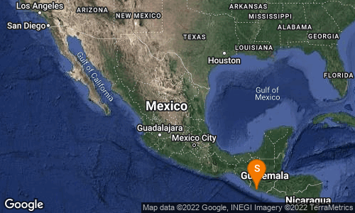 SismologicoMX's tweet photo. Preliminar: SISMO Magnitud 4.9 Loc  104 km al SURESTE de CD HIDALGO, CHIS 22/03/22 18:23:55 Lat 14.16 Lon -91.35 Pf 41 km https://t.co/zS2c157iQF