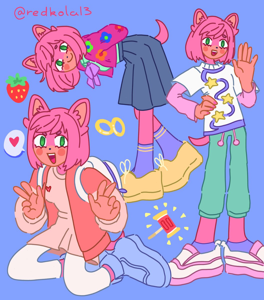 redkola13's tweet photo. Wanted to give Amy some new outfits
#AmyRose  #sonicart #sonicfanart #kidcoreart #pastelcoreart #pastelcore #kidcore #SonicTheHedgehog  #sonicart #amyrosefanart #digitalart #fashioncore #outfits #illustration  #cutecore #furryartwork  #anthroart #cutecoreart #ArtistOnTwitter #art https://t.co/WU4QXd8bnA