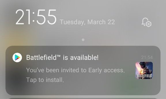 BFMobileUpdates's tweet photo. Some People Are Starting To Get Early Access On Playstore For Battlefield Mobile‼

Which Means Servers Should Be Opening Up Soon 🕜
#battlefieldmobile https://t.co/TAdVlqQjOu