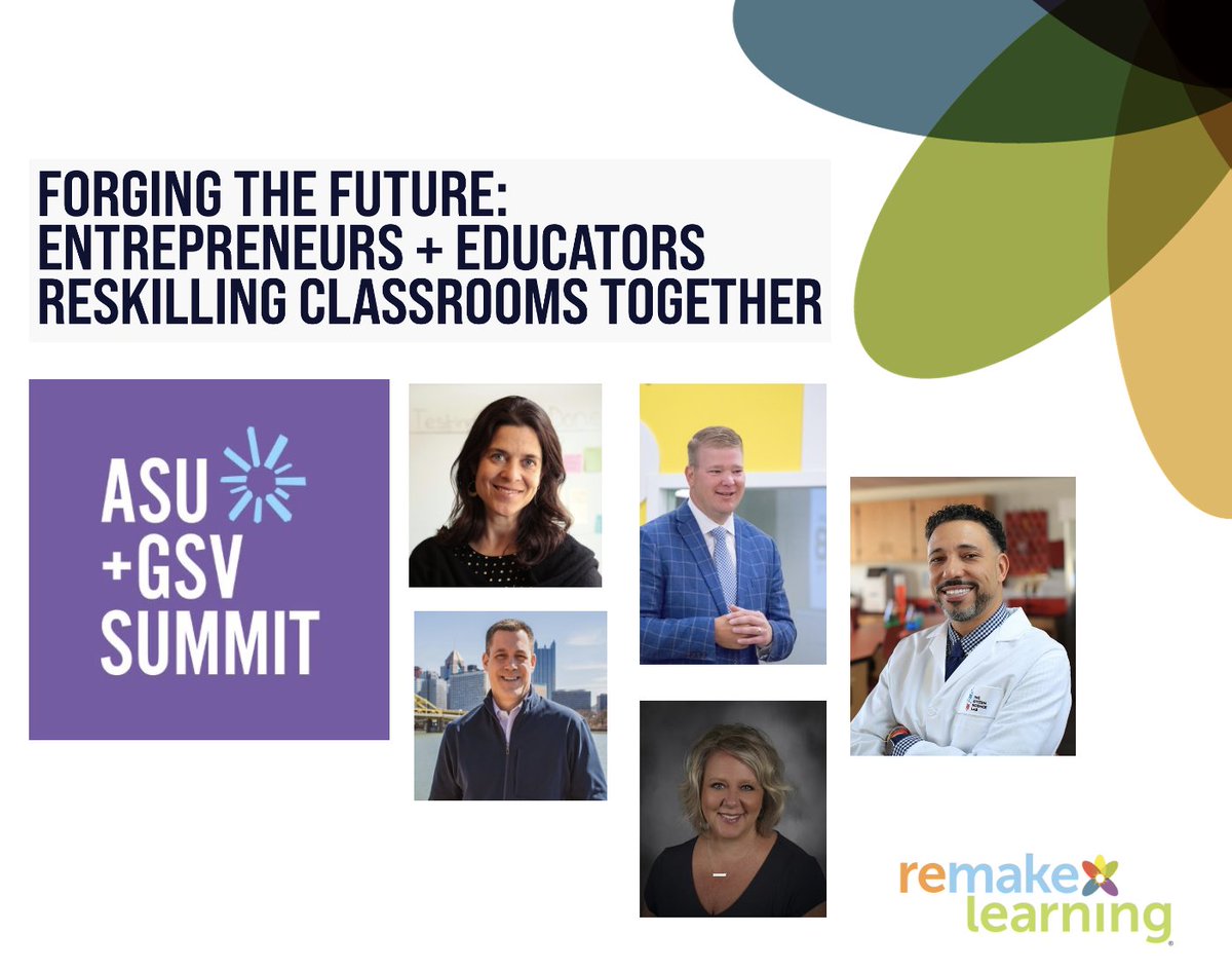 greggbehr's tweet photo. Are schools really benefiting from the innovation that drives the economy?
Let's ask. Tues, April 5, 3pm: https://t.co/a82wojG84z
#RemakeLearning #WhenYouWonder #ASUGSVSummit https://t.co/l4R3mZbL2p