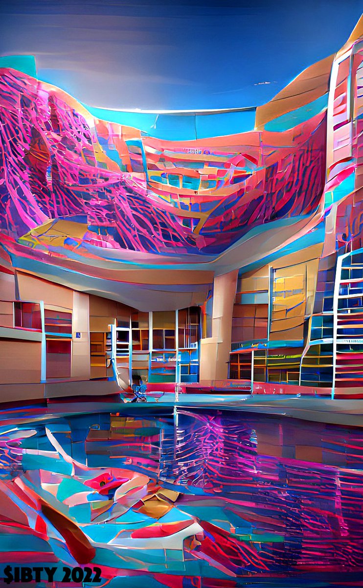 S_IBTY's tweet photo. $IBTY do #davidhockney Swimming Pool. #AIart #NFT #NFTs #OpenSeaNFT #PolygonNFT #digitalart #generativeart https://t.co/lMEs5FIkDT https://t.co/tguSCWOIzz