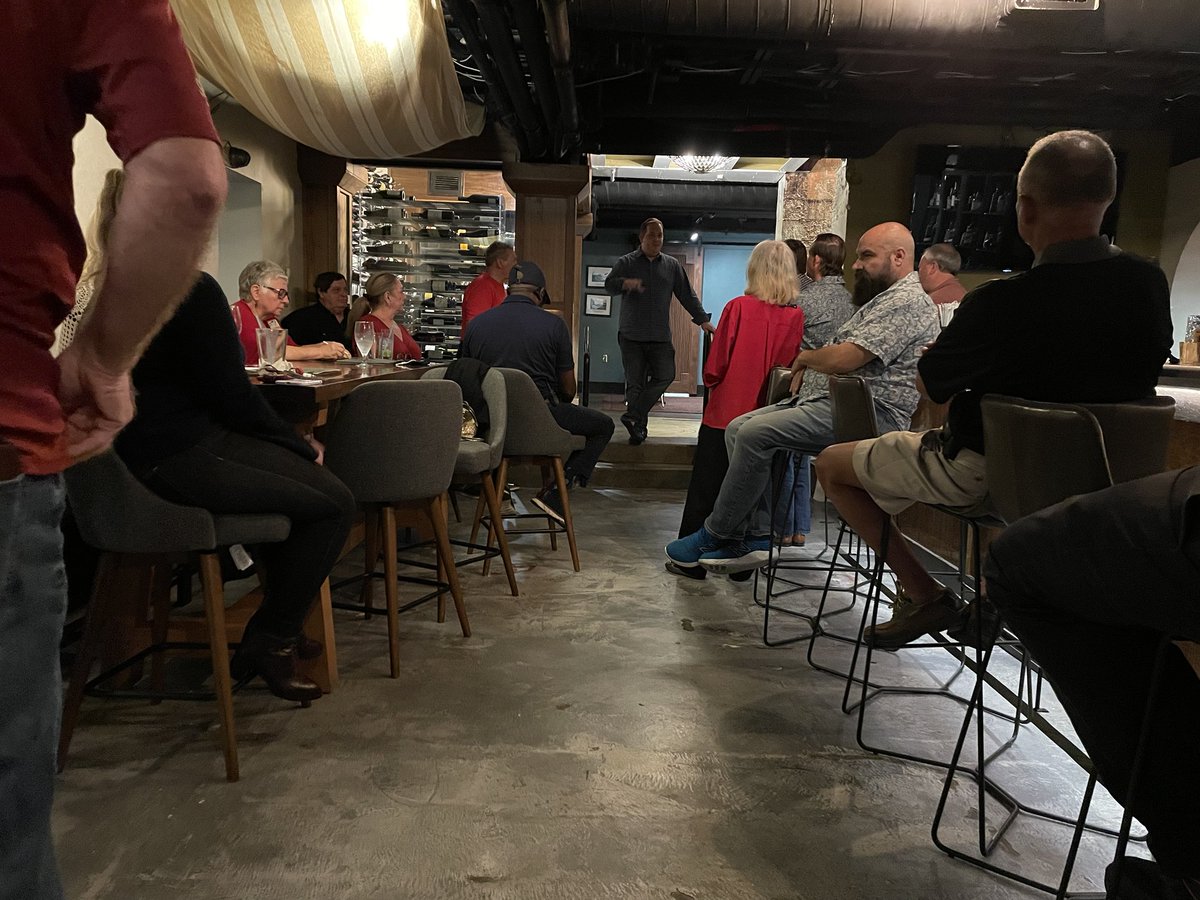 BeverlyPower's tweet image. Great meeting of Leon County GOP with Evan Power at Rootstock! ⁦@EvanPower⁩