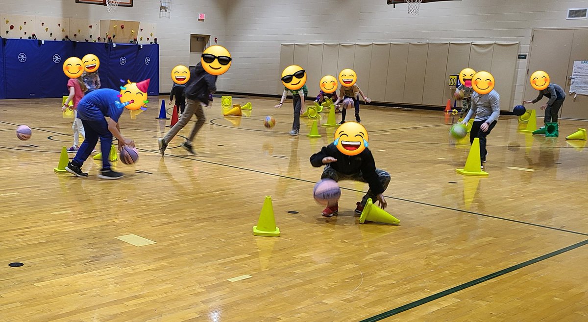 This yr we moved away from a big tournament style unit to a non-traditional basketball games unit! Dribble Tip Over, Noodle Tag Basketball, Pivot Ball, Big Ball Basketball, Around The World, h.o.r.s.e., &amp; others. We are working on our bball skills &amp; good sports-person-ship!