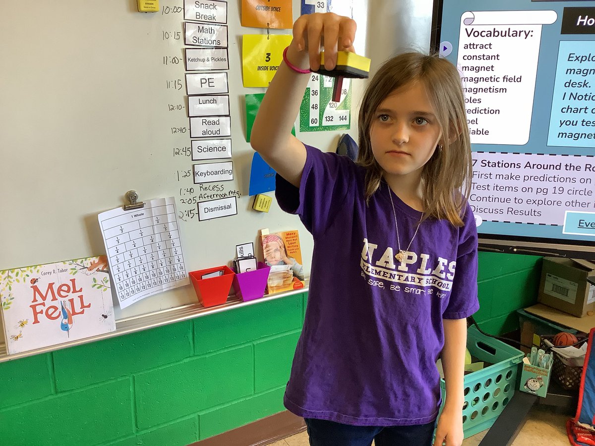 NballBall's tweet photo. Today’s Magnetic Exploration proved to be a real attraction!#naplescsd @jfitzpatrick33 #boces4science https://t.co/lkx5YQVBPU