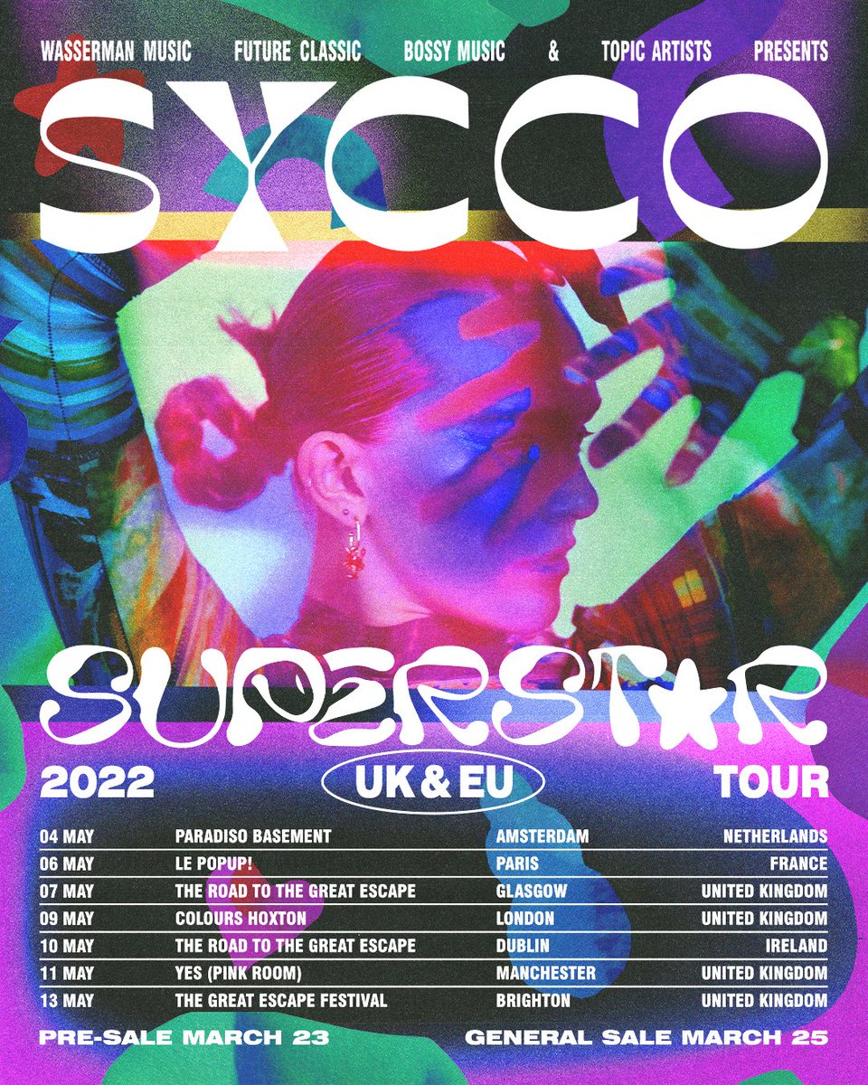 Heading over to Europe and the UK in May!! Sign up to my newsletter for access to pre-sale tickets 🙂 LESGOOO syccoworld.com/subscribe
