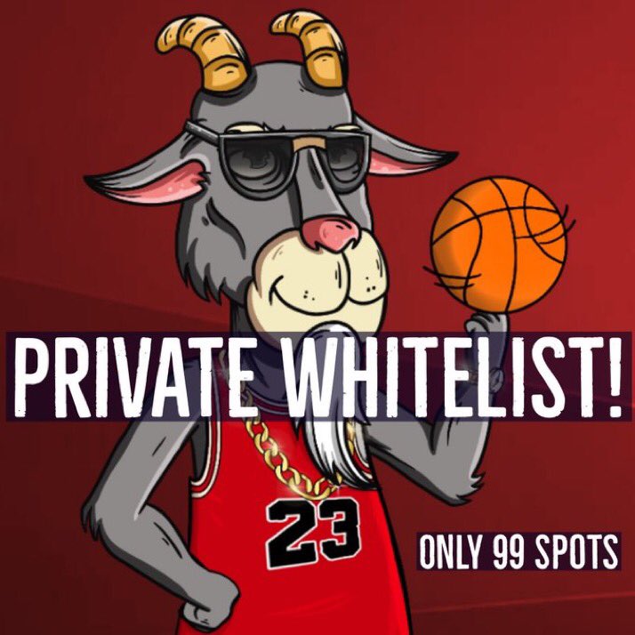 BradyNFTs's tweet image. ‼️WHITE LIST‼️

My friends @GlobalGoatsNFT are giving away a private 99 spot White List promotion! 

1. Join their Discord 👉 discord.com/invite/CPDNgdY…

2. Comment in their Whitelist-Request channel and say hello!

Incredible new project with 1,000 mints already🐐 #ad #NFT #NFTs