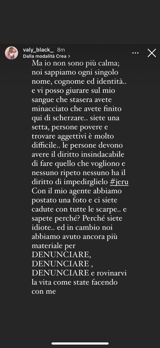 n0nl0s0spiegare's tweet photo. Sempre detto che i #jeru erano il fandom peggiore ma mai avrei pensato che foste arrivati a questo.. voi siete malati e sono contenta che finalmente alcuni di voi pagheranno legalmente per tutto !! #gfvip #solearmy https://t.co/mgscsTmFVU