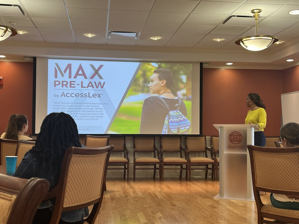 DeanB_FSULaw's tweet photo. Definitely nacho average class today! Celebrated National #ChipAndDipDay early as we welcomed the fabulous LeAndra Ross of @AccessLexInst to talk with my mentees about financing law school. 😉🥑 #BryanHall #AskEdna https://t.co/XiPWlIqVRu
