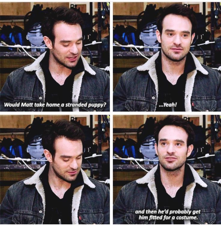 Enjoy this little doodle of Matt and a puppy that I found in my gallery #Daredevil #MattMurdock