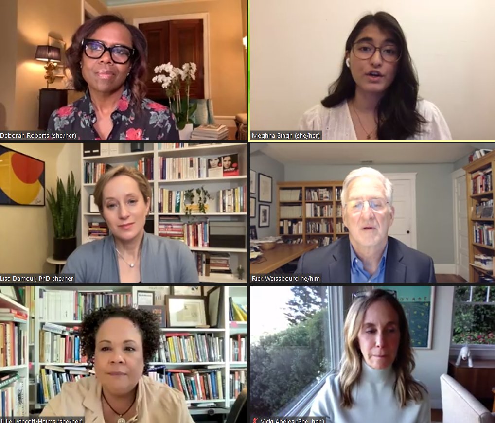 Sometimes adults are afraid.  They want to ask how you're doing, but they are afraid of the answer."  <a href="/DebRobertsABC/">Deborah Roberts</a>