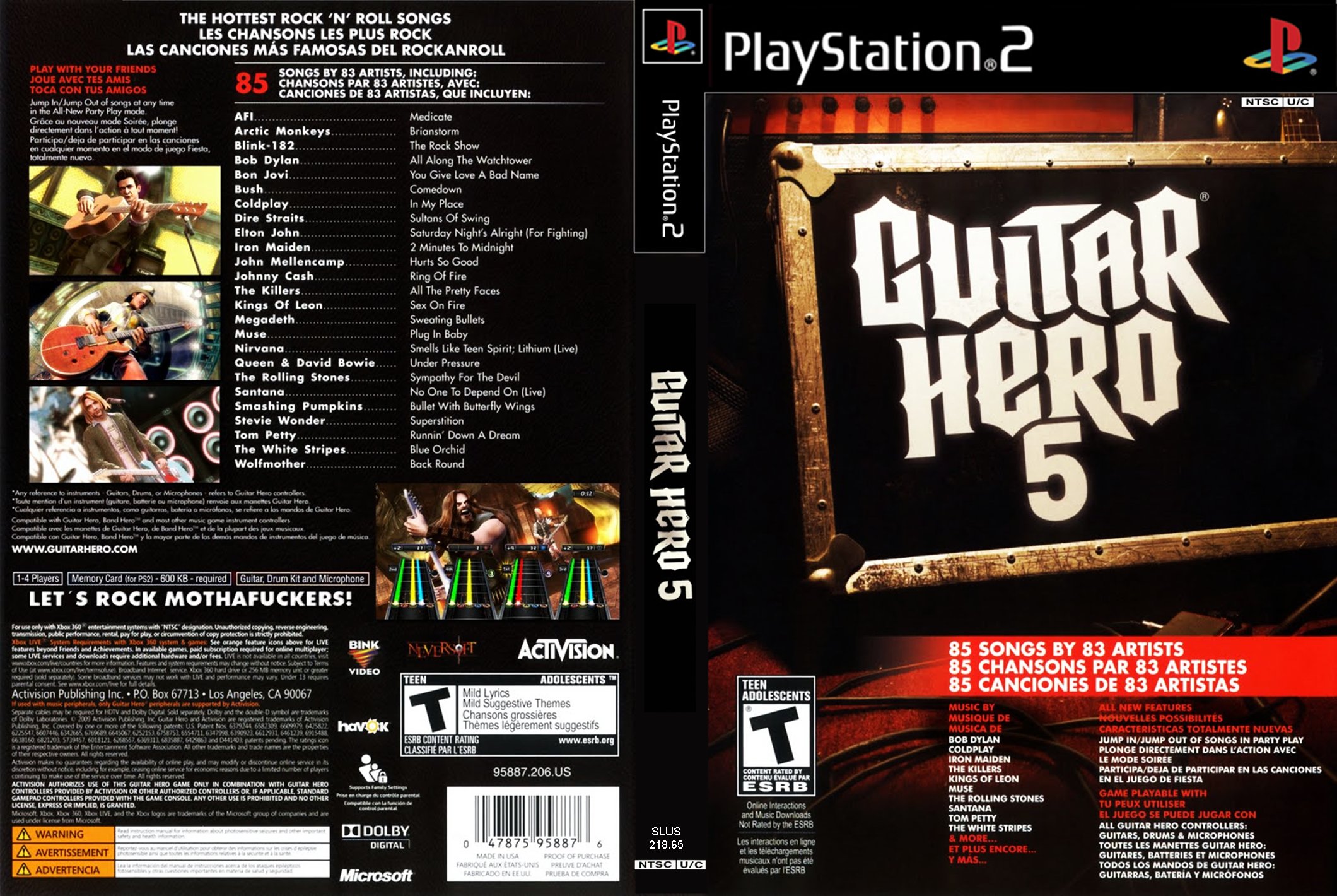 Guitar Hero Nostalgia Ps2 Song List + Iso 