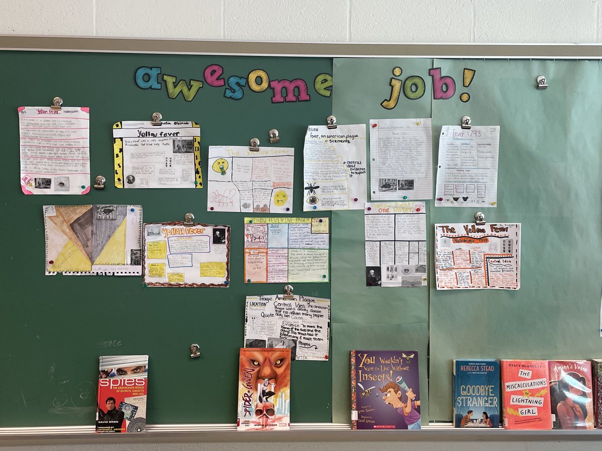 <a href="/lindalelynx/">Lindale Middle</a> <a href="/PositivelyLMS/">Positively Lindale</a> Ms Wren’s students did an “Awesome Job” on their one pager about the Yellow Fever.