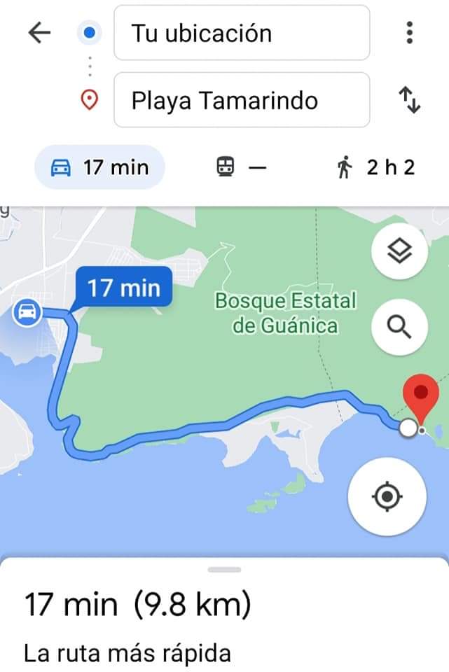 Son 17 minutos en carro para llegar desde el Hospedaje #airbnb El Jala Jala hasta #beach #playatamarindo ahhh y son 28 #playas en total las que tiene #Guanica.