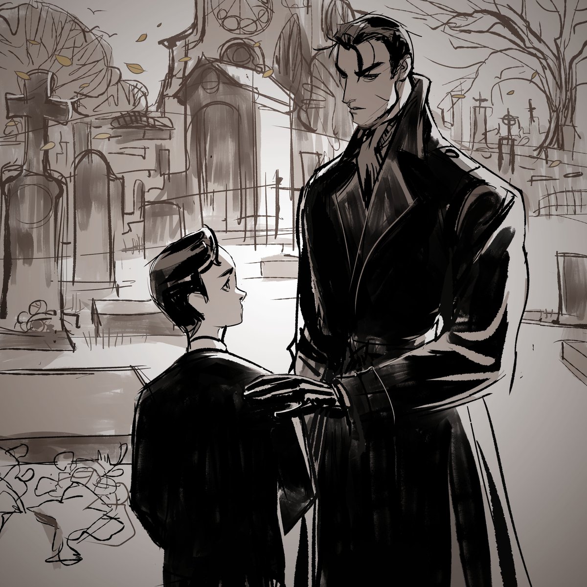 Like a scene from an old movie. #batman #brucewayne #dccomics #fanart 