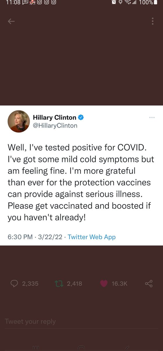 Anyone else notice that all the elites 'testing positive' have Tweeted the same Tweet about their condition and Vax status? It's almost as though it's scripted.....🤔