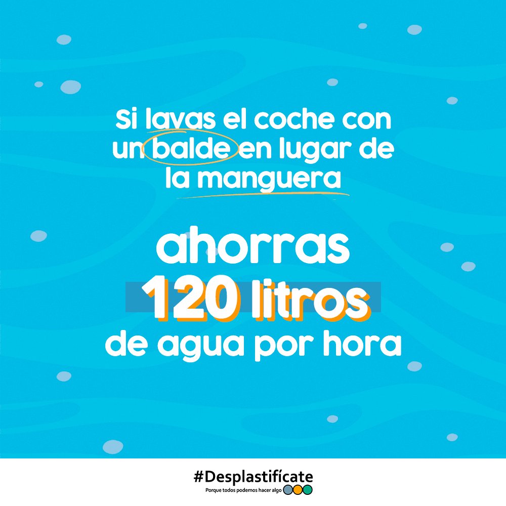 ¡Cuida HOY el agua de mañana! 💙 #DíaMundialDelAgua  #Desplastifícate