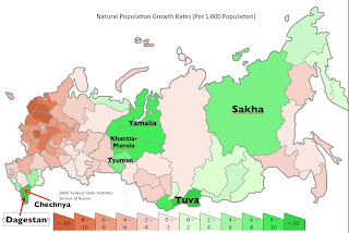 It makes total sense. As you see almost all Russian regions with high fertility are either ethnic republics or ethnic autonomous okrugs. Caucasians and Siberian natives reproduce, providing a lot of draftable males. Plus they are mostly poor so can be easily lured into the army