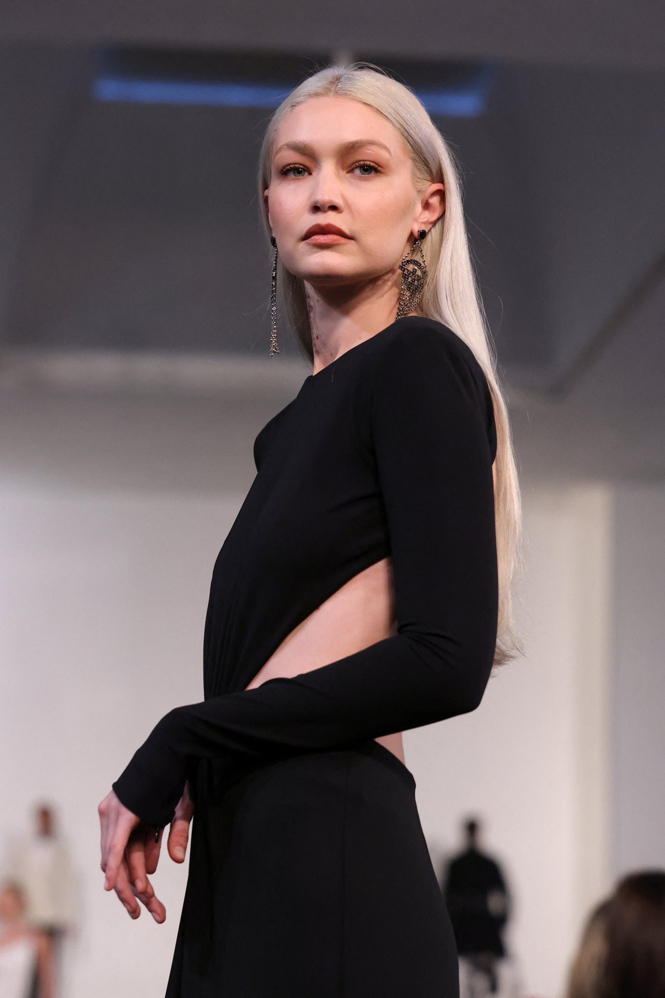 Gigi Hadid Models at the Ralph Lauren Fall 2022 Runway Show