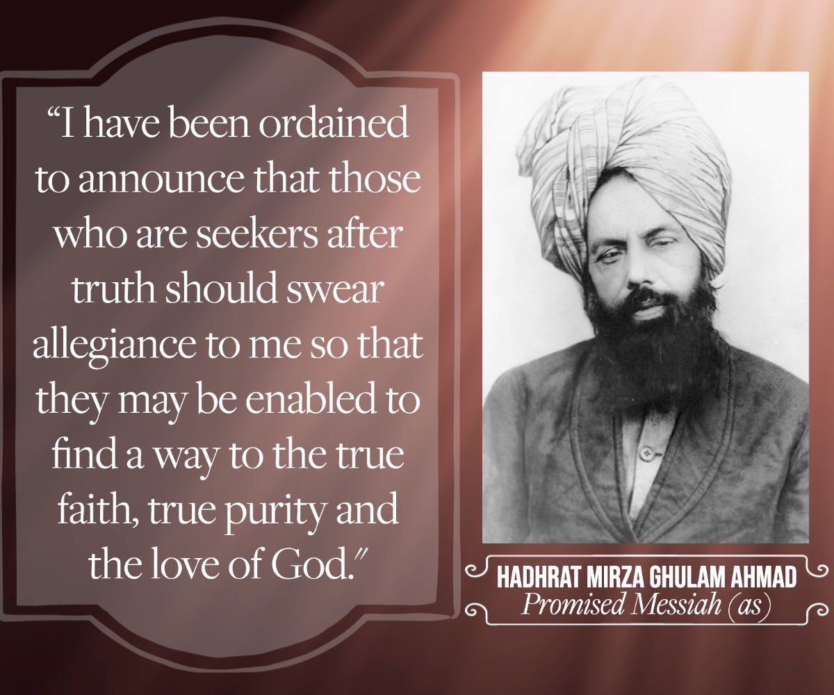 thefijianimam's tweet photo. All religions contain prophecies that foretell the advent of a special individual, who will come as a reformer in the latter days. The advent of the Promised Messiah(as) was prophesized by the Holy Prophet(sa) himself.
#TheMessiahHasCome
#LoveforAllHatredForNone
#MessiahHasCome https://t.co/hrudUWzHj7