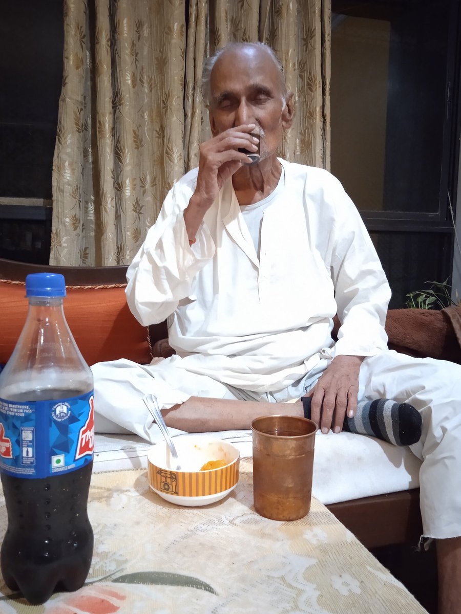 Ramsewak's tweet photo. @CocaColaCo Thank you sir yr coke is helping me in regaining my health, I am on death bed, can't drink water, I lipsip coke that is keeping me alive. My heartiest thanks to you. https://t.co/tvaWHtzFdd
