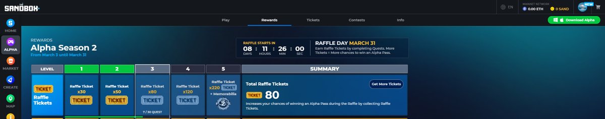 IlginSapc's tweet photo. @TheSandboxGame I just participated in the daily #SandboxAlphaS2Contest for a chance to earn up to 1,000 $SAND! Starting March 22 - Ticket Day. Check out my screenshot below!
👇 #SandboxAlphaS2 https://t.co/IlKu4dRGeH