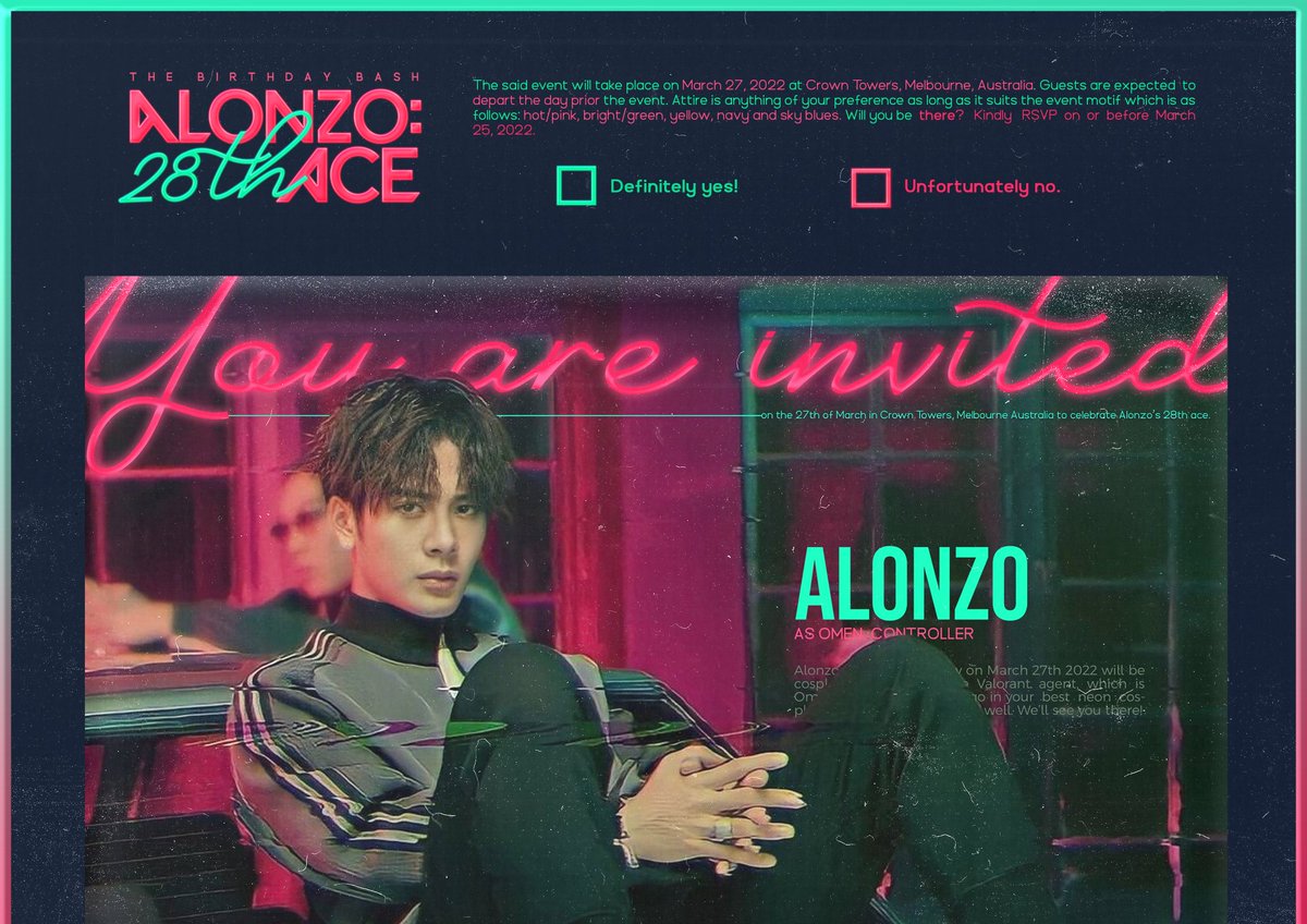 ͏
͏
͏ ͏ ͏

͏

    ⠀ ⠀     ☬   ： THE  INVITATION.

                #AlonzoIsOverParty 
                #Alonzo28thAce 

͏ ͏ ͏

͏