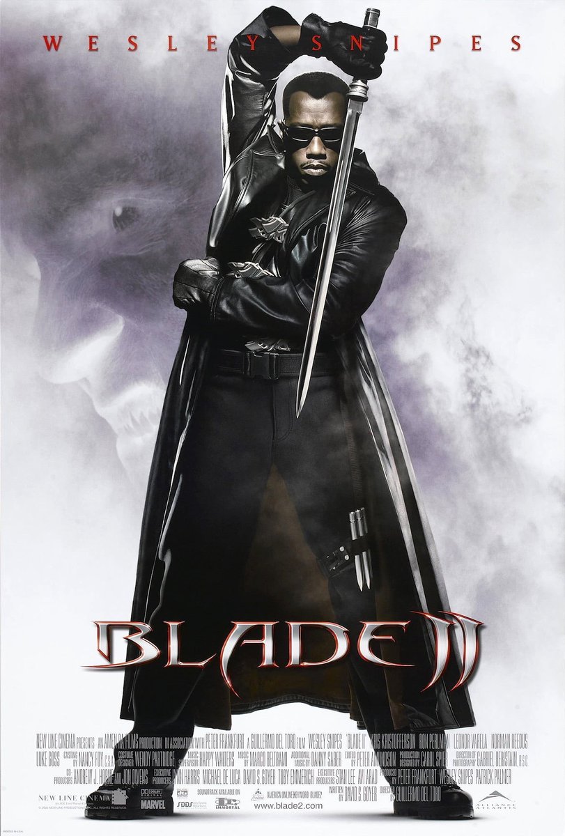 🎬MOVIE HISTORY: 20 years ago today, March 22, 2002, the movie ‘Blade II’ opened in theaters!

#WesleySnipes #KrisKristofferson #RonPerlman #LeonorVarela #NormanReedus #ThomasKretschmann #LukeGoss #MattSchulze @DannyJohnJules #DonnieYen #KarelRoden #TonyCurran @RealGDT