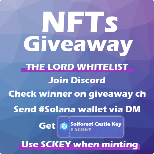 SolCastleNFT's tweet photo. 🎉Giveaway🎉

Winner list already update on Discord.
Join discord : https://t.co/r8S7czjjie
Check giveaway ch.

#NFTs #NFTGiveaway #nftcollector #Wallet #whitelist https://t.co/3w9sR2a3KU