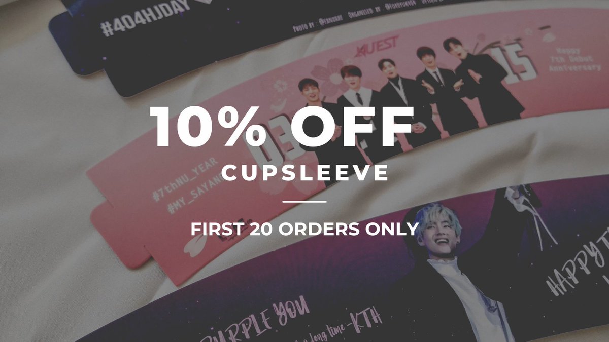 h3w2design's tweet photo. To celebrate the *endemic and welcome all the fan event, we had 10% off on the first 20 Cupsleeve orders! Tips: You can also place deposit to *book your discount seat first ❤️ https://t.co/XEsH3FaP4Z