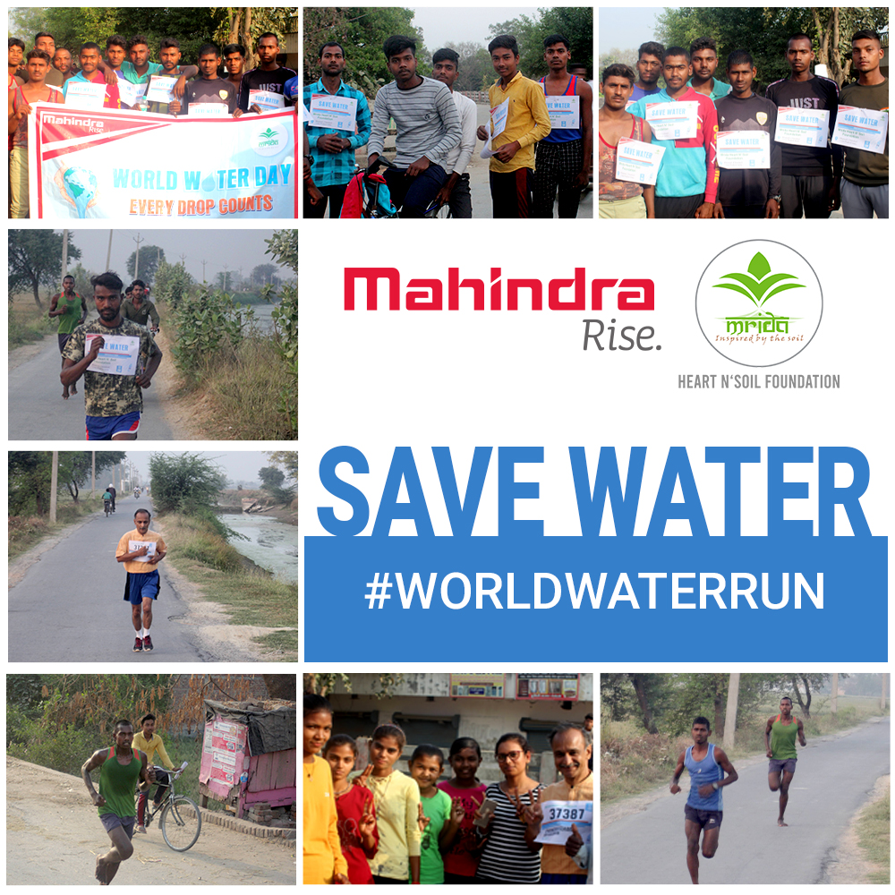 Individually we can make an impact, but together we can change the world!
12 km #WorldWaterRun campaign organized by <a href="/MahindraRise/">Mahindra Group</a> and <a href="/MridaGroup/">Mrida Group</a> in Chandauli, Uttar Pradesh on the occasion of #WorldWaterDay to show our commitment towards saving water.