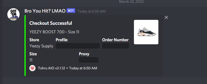 Cristhian (@eslow_x) on Twitter photo DECLINE CITY TODAY. Thanks Ye
However...
Total checkouts: 11 (2 unlogged)
Bots: @wrathsoftware <a href="/TohruAIO_/">Tohru AIO</a>
Proxies: <a href="/KryptoProxies/">Krypto Proxies</a> <a href="/DonutProxies/">DONUT_proxies</a> <a href="/WhopIO/">Whop</a>
Group: <a href="/EternalChefs/">Eternal Chefs</a>
Slot Server: @Washed__Aco
Inv: discord.gg/6VGymsyx DECLINE CITY TODAY. Thanks Ye
However...
Total checkouts: 11 (2 unlogged)
Bots: @wrathsoftware <a href="/TohruAIO_/">Tohru AIO</a>
Proxies: <a href="/KryptoProxies/">Krypto Proxies</a> <a href="/DonutProxies/">DONUT_proxies</a> <a href="/WhopIO/">Whop</a>
Group: <a href="/EternalChefs/">Eternal Chefs</a>
Slot Server: @Washed__Aco
Inv: discord.gg/6VGymsyx