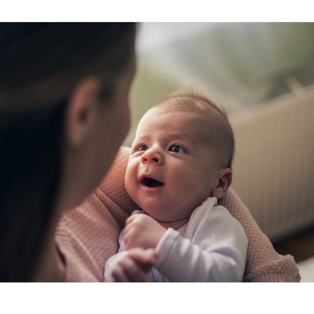 Reading, singing, talking to your baby is how we learn to talk. Spending time with your baby in your arms, talking to them responding to their facial expressions, their sounds supports brain development and a loving, close relationship.