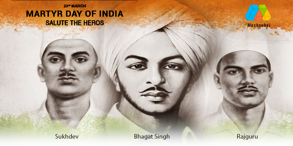 mechcubei's tweet photo. By crushing individuals they cannot kill ideas. Martyrs inspire us to be patriotic. You need unconditional &amp; selfless love for your country to actually give it everything, including your life. #BhagatSingh #Rajguru #Sukhdev #BhagatSinghDeathAnniversary #Bhagat_Singh #shahiddiwas https://t.co/mTWoa4M5XT