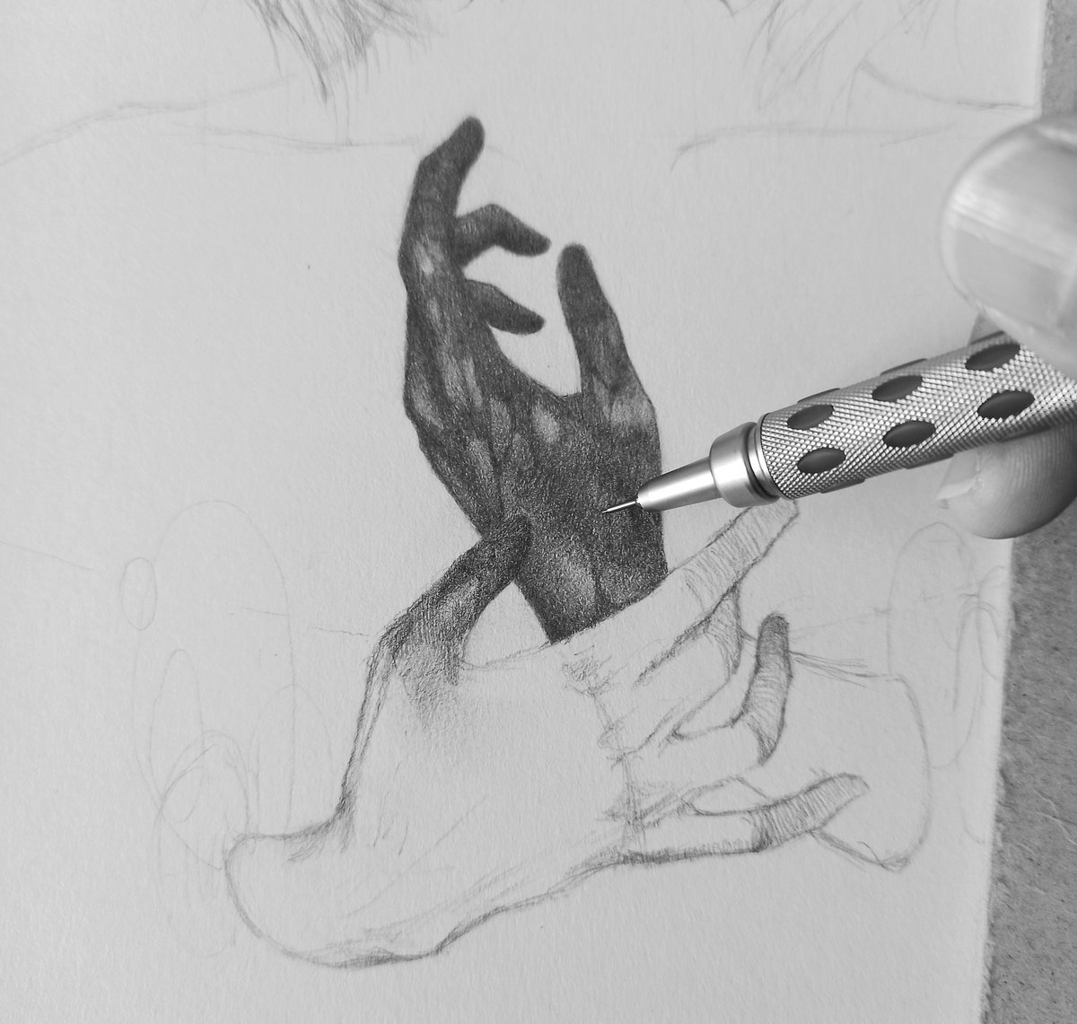 VinceHelen's tweet photo. GM, fams 🌄
I'm so sorry for not minting new works for some time, I've been busy with IRL activities recently. But of course, I'm still working for the upcoming projects. Here's a sneak peak from a drawing that I'm still working on it. Hope it turns well.

God bless you all 🙏🏻😊 https://t.co/aIPtbDlPHn