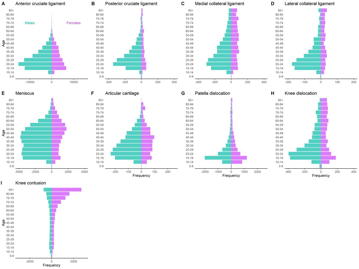Nirav Maniar (@niravmaniar91) on Twitter photo Happy to have this published at <a href="/LancetRH_WPac/">The Lancet Reg Health-West Pacific</a>:
"Trends in Australian knee injury rates: An epidemiological analysis of 228,344 knee injuries over 20 years."
Full-text (#openaccess) here: sciencedirect.com/science/articlβ¦
Some key results in thread below β¬οΈ Happy to have this published at <a href="/LancetRH_WPac/">The Lancet Reg Health-West Pacific</a>:
"Trends in Australian knee injury rates: An epidemiological analysis of 228,344 knee injuries over 20 years."
Full-text (#openaccess) here: sciencedirect.com/science/articlβ¦
Some key results in thread below β¬οΈ