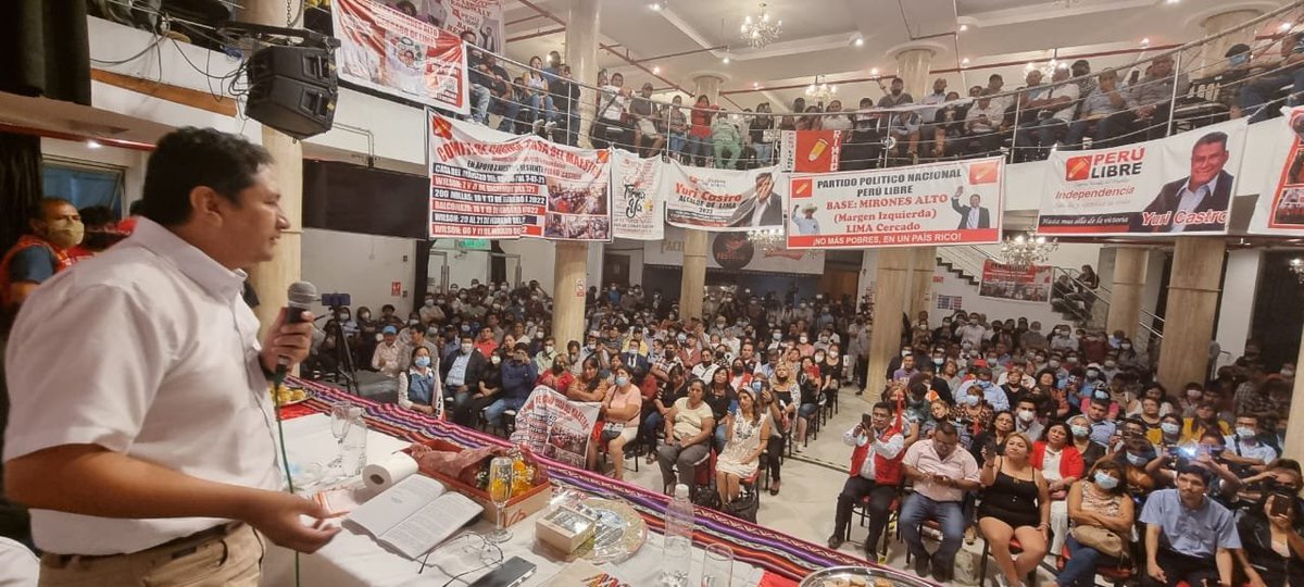 vladimir_cerron's tweet photo. Gracias Lima, el PERÚ LIBRE debe continuar con su misión histórica, ¡Hasta más allá de la Victoria! https://t.co/FGWT76EPNK