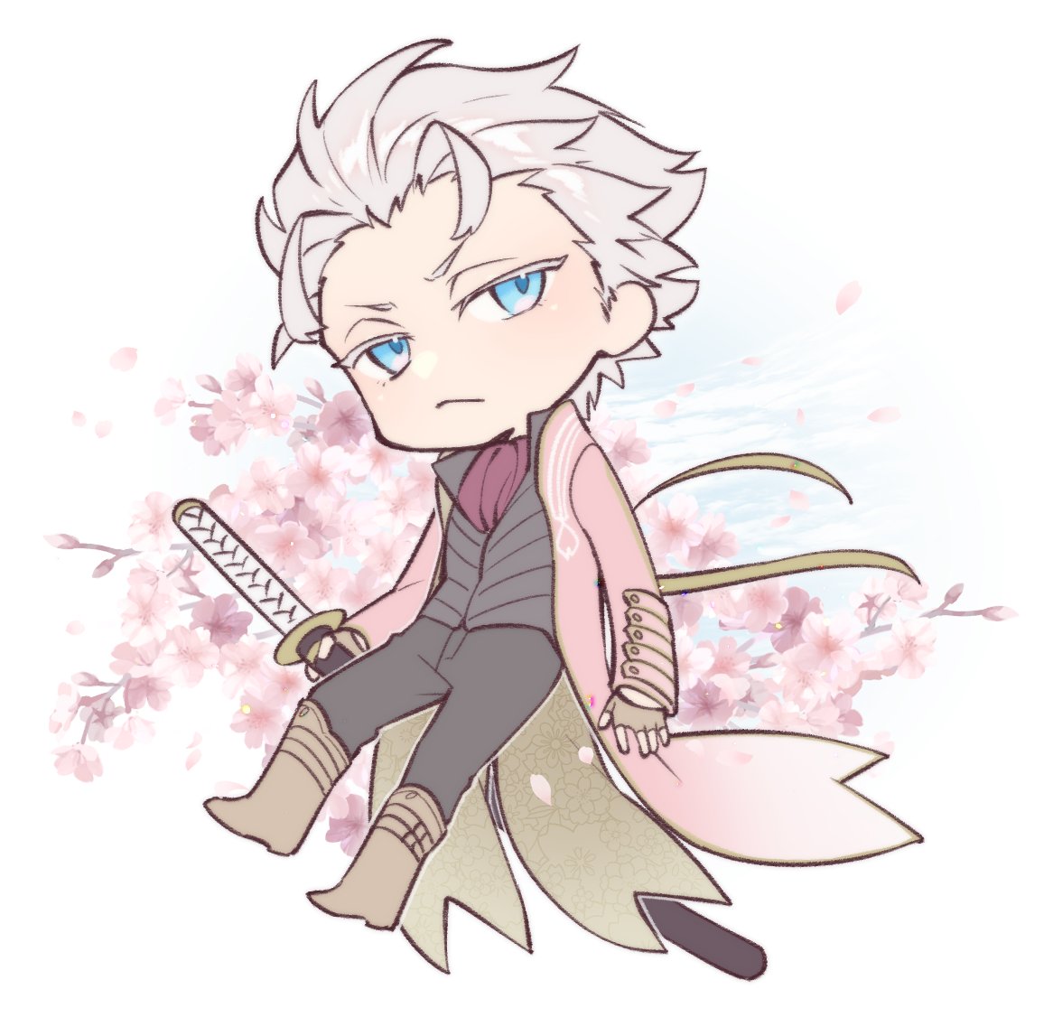 「桜バジ🌸🌸🌸 」|湯付😈👿のイラスト