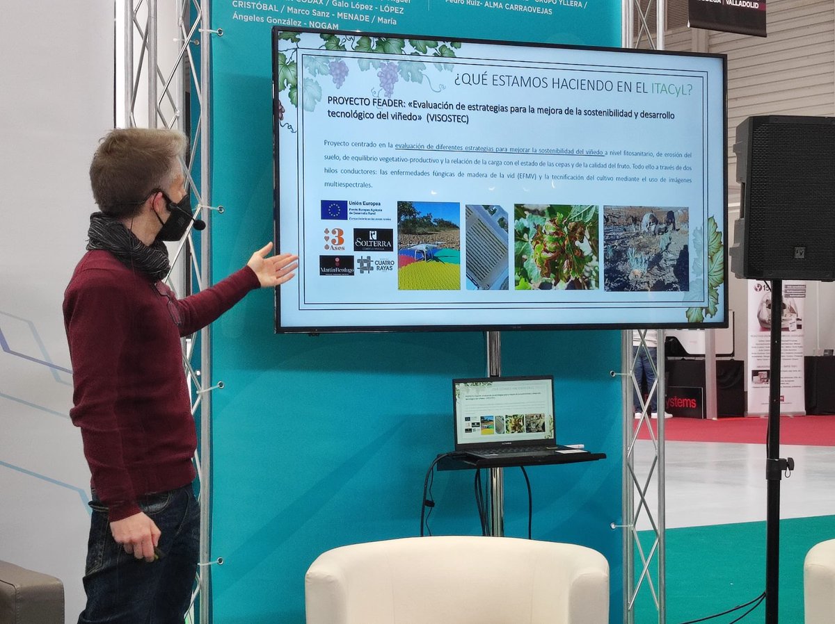 DRuanoRosa's tweet photo. Ha sido un placer participar en #agrovid y compartir con el sector lo que realizamos en @ITACYL dentro del proyecto @visostec #visostec https://t.co/eFoGhiHwug