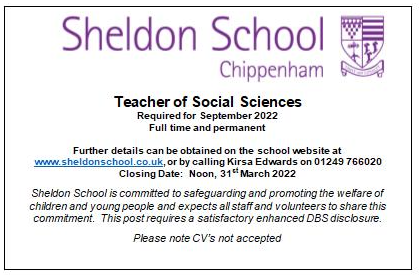 sheldonschool's tweet photo. Teaching vacancies: Teacher of Business, Teacher of Social Sciences and Teacher of Dance. See the school's website for more details: https://t.co/qnneyYk07L https://t.co/IMNqjI0wjg