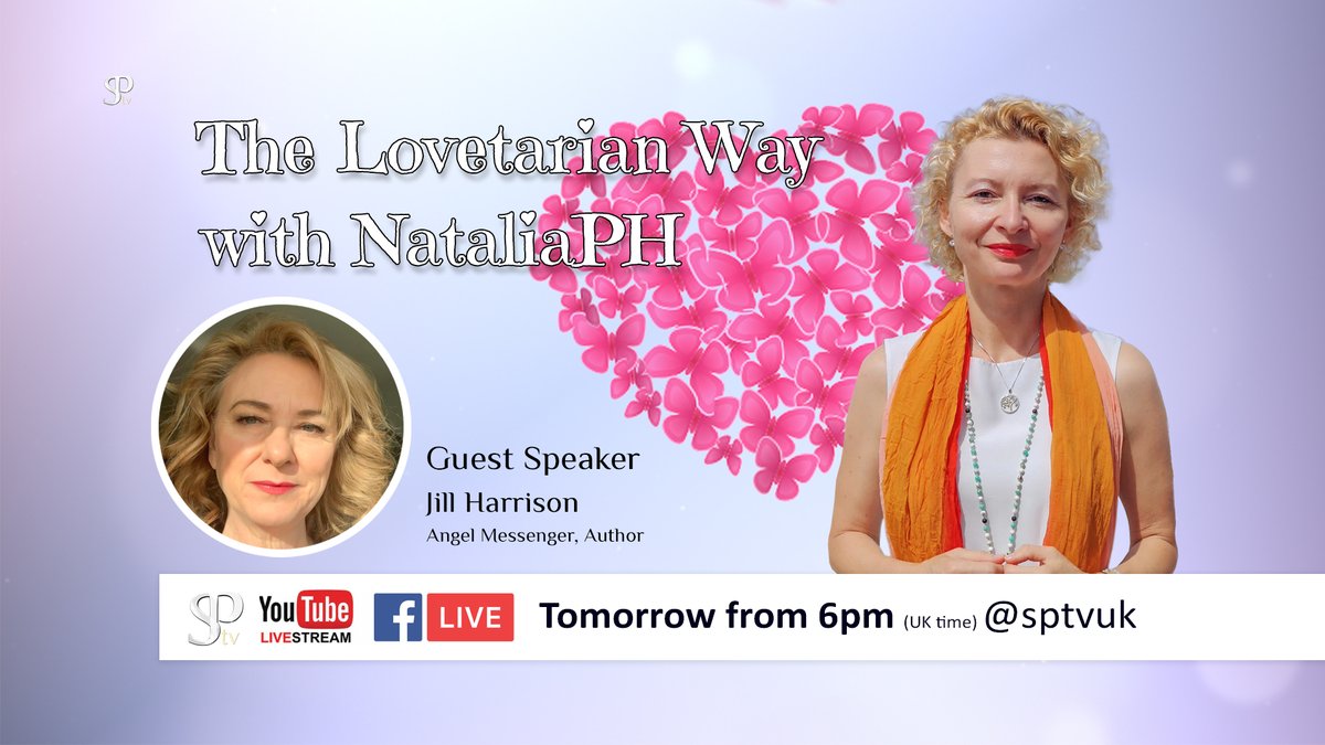 Today from 6pm (UK time) we have ‘The Lovetarian Way’ with Natalia Przybylska-Hansson offering a great opportunity to empower and uplift your life mission. 
Todays guest is Jill Harrison who will discuss the topic 'Understanding of free will &amp; destiny'.