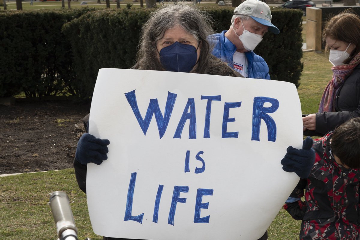 Yesterday at the Save our Water rally, we were reminded that water is life.  #worldspurestwater