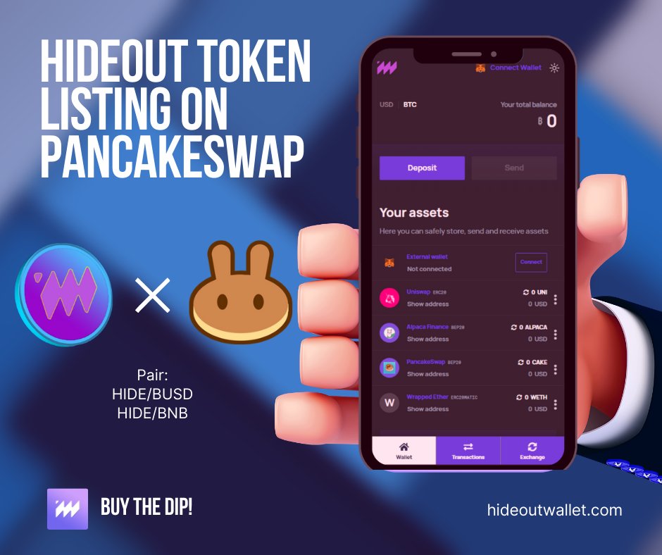Hideout Wallet tweet media
