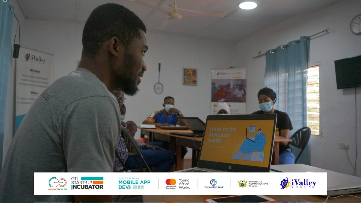 iValleyGhana's tweet photo. 𝗜𝗻𝗰𝘂𝗯𝗮𝘁𝗶𝗼𝗻 𝗪𝗲𝗲𝗸 𝟵
Yesterday, our incubatees had a breakfast meeting with with Mr. Nkabe Raphael, founder of @wiredtutor, who shared useful tips and hacks on how to be investor ready, and how to position yourself as a startup to attract investors. https://t.co/p8yvCsDLTw