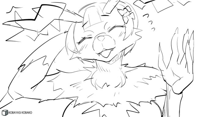 100%獣人化した鬼ガキちゃんです↓(戦闘後シーン) 