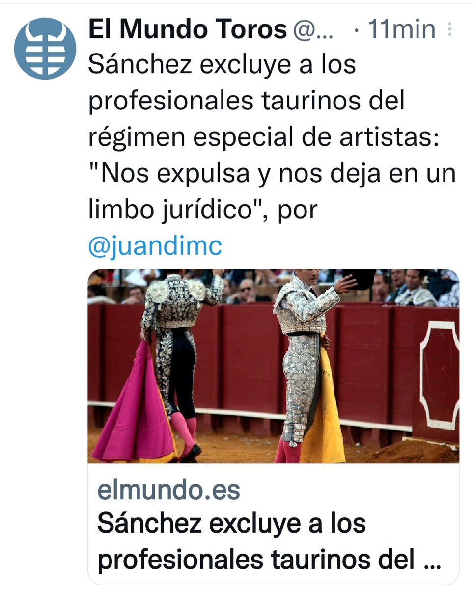 "Los toros desde la izquierda", el musical. Muy pronto en las mejores salas.