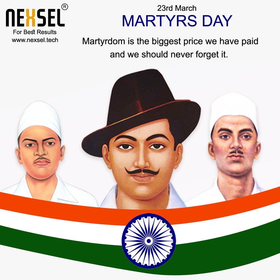 NexselT's tweet image. Martyrs&apos; Day (Shaheed Diwas) 2020 : Let&apos;s remember the slain freedom fighters and express their regard and gratitude for them.
#Nexseltech #Martyrs #Day2022 #MartyrsDay #Shaheed #Diwas