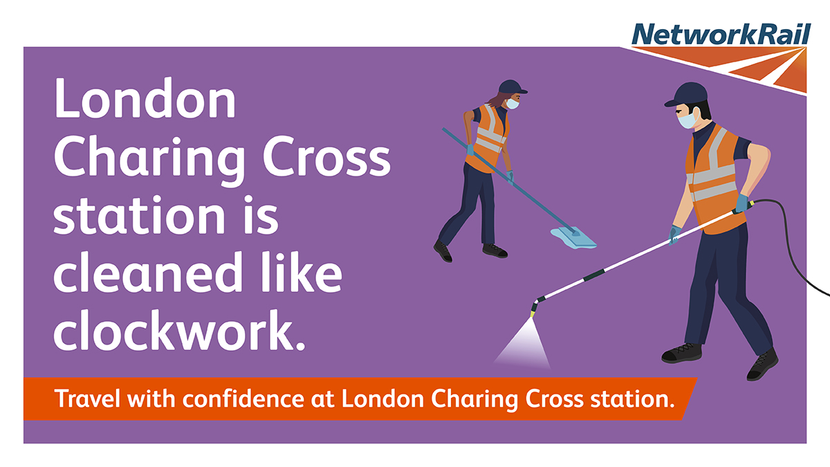 From handrails to ticket barriers and seats to lift buttons, we're cleaning regularly touched surfaces in our stations around the clock so that you can #TravelWithConfidence