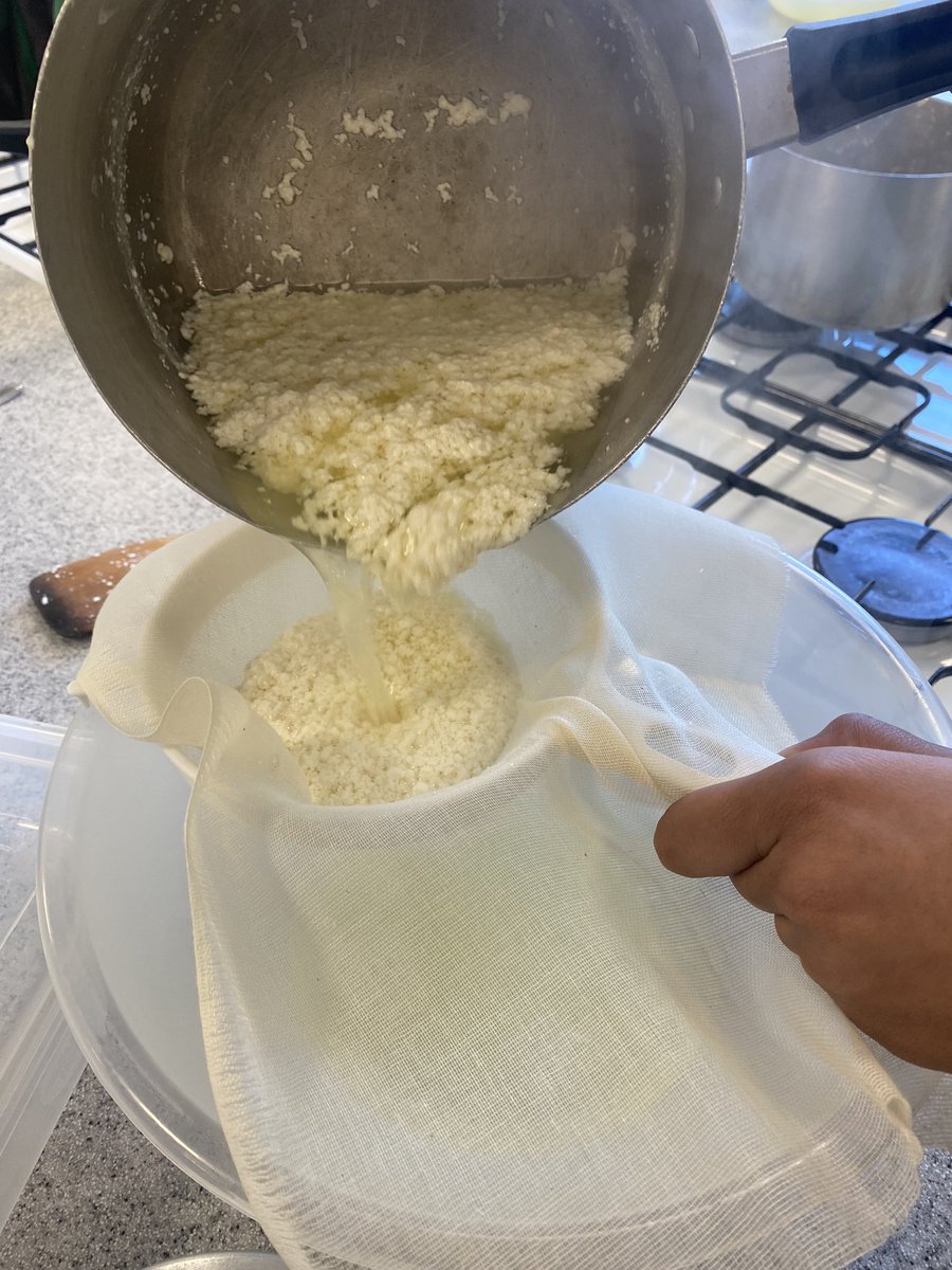 rusheymeaddnt's tweet photo. Year 9s making cheese as part of their food practical! Canโt wait to see what their final dish looks like once they take it home @RusheyMeadAcad #rushey2workhard #rushey3developyourwholeself https://t.co/mgacygtQaE